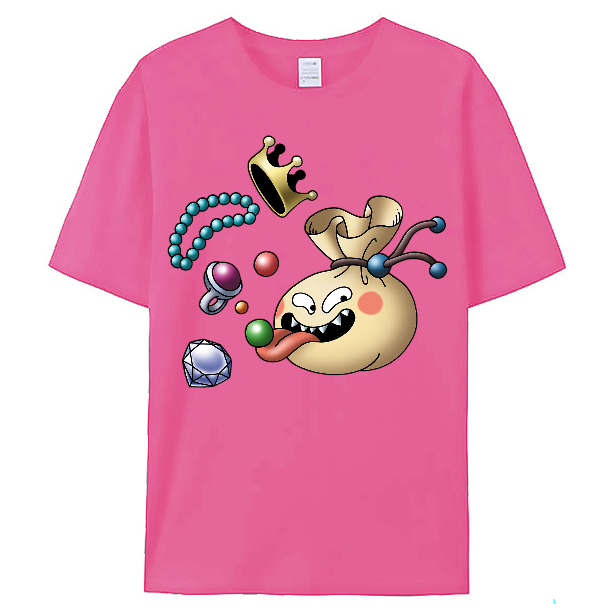 （画像用） ドラゴンクエスト Doragon Kuesuto Dragon Quest レディースカジュアルプリントTシャツ（綿100％）